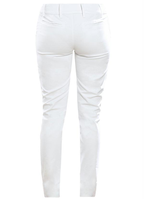 Quintess - Calça Skinny Branca com Bolsos 9