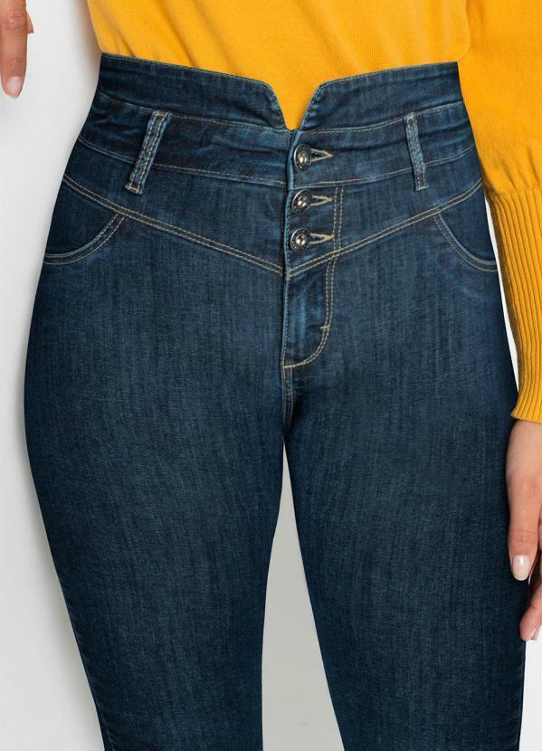 Outlet - Calça Skinny com Bolsos Azul 3