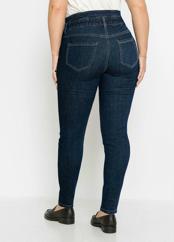Outlet - Calça Skinny com Bolsos Azul 6