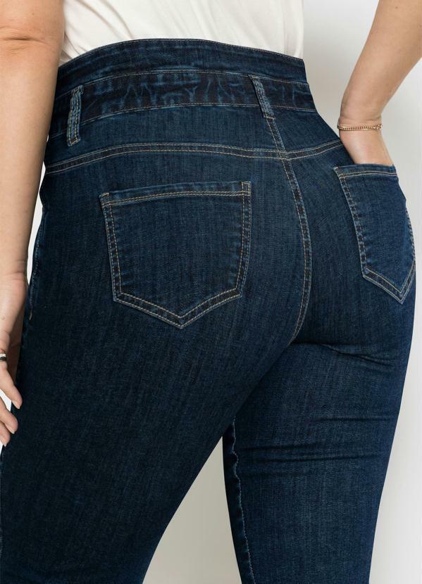 Outlet - Calça Skinny com Bolsos Azul 7