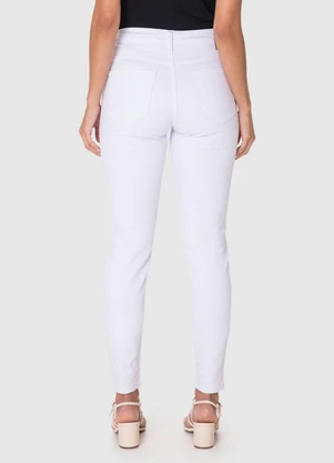 Malwee - Calça Skinny Sarja Stretch Branco - MALWEE