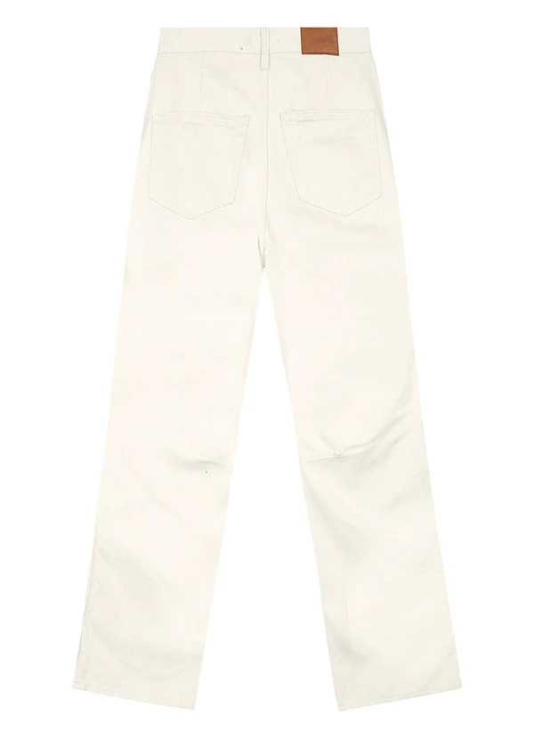 Enfim - Calça Slouchy Cintura Alta em Sarja Off White 4