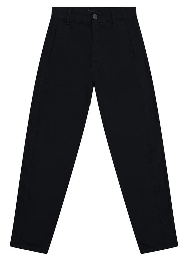 Enfim - Calça Slouchy em Sarja Preto 3