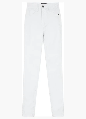 Enfim - Calça Super Skinny em Sarja Branco - ENFIM