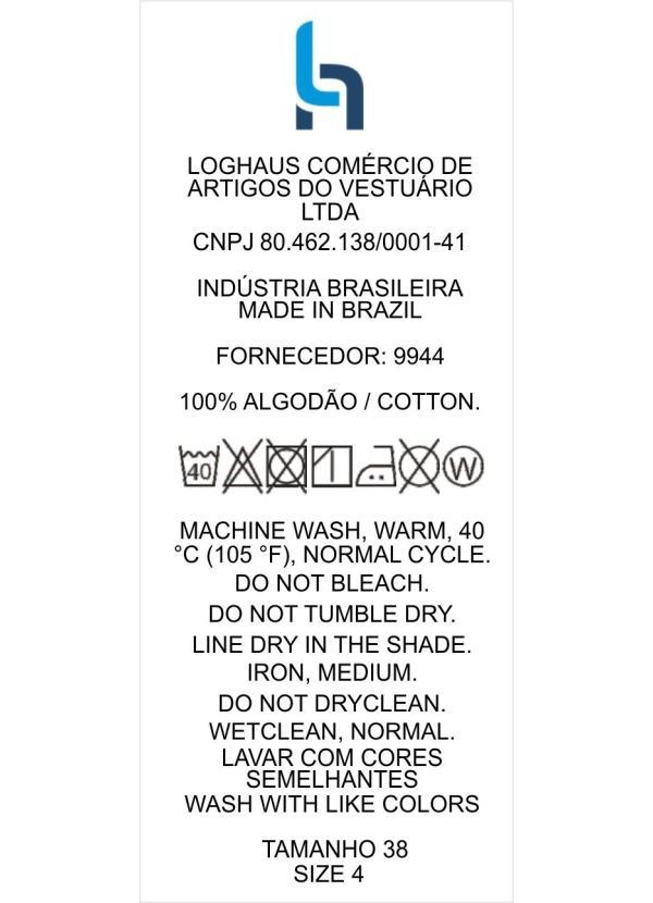 Quintess - Calça Verde Militar em Sarja com Bolsos 6