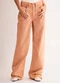 Sofie - Calça Wide Leg em Sarja Verde - variação: Marrom