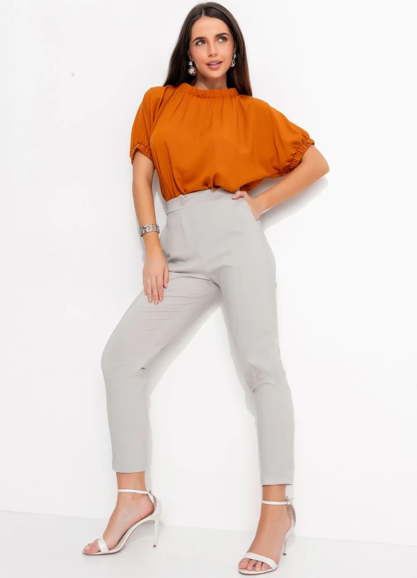 Quintess - Calça Areia em Bengaline 3