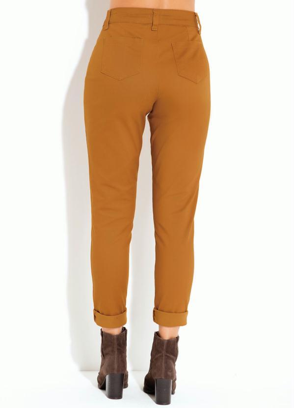 Quintess - Calça em Sarja Skinny Caramelo 6