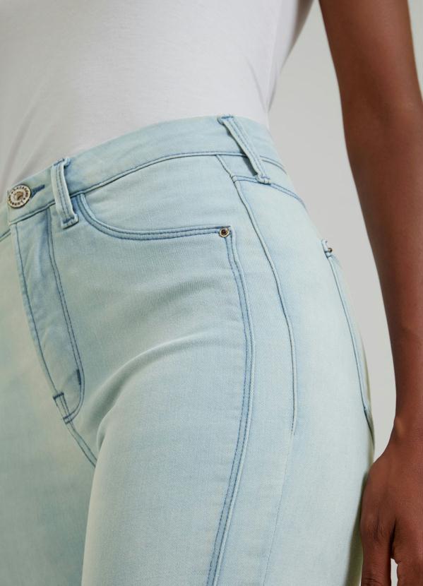 Lunender - Calça Jeans com Elastano Azul 5