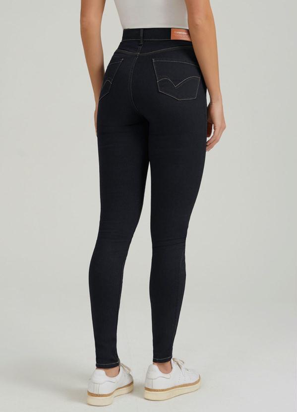 Lunender - Calça Jeans com Elastano Azul 2