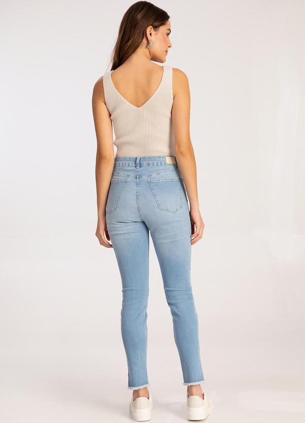 Lunender - Calça Jeans Skinny Cropped Chapa Barriga Jeans 4