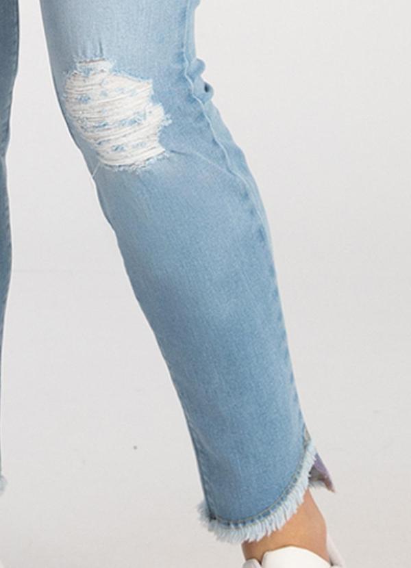 Lunender - Calça Jeans Skinny Cropped Chapa Barriga Jeans 5