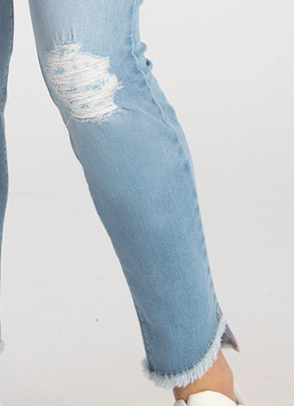 Lunender - Calça Jeans Skinny Cropped Chapa Barriga Jeans 5