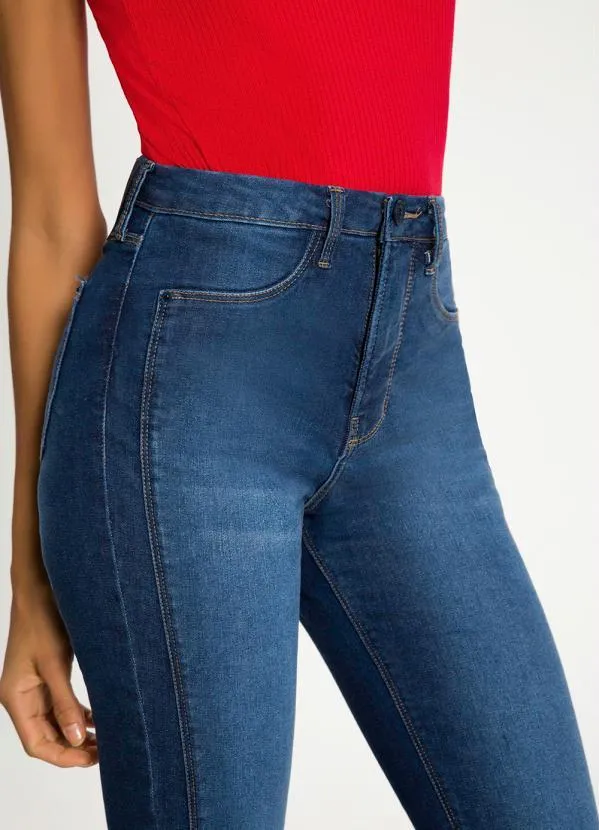 Lunender - Calça Jeans Skinny Escultural  Azul 6