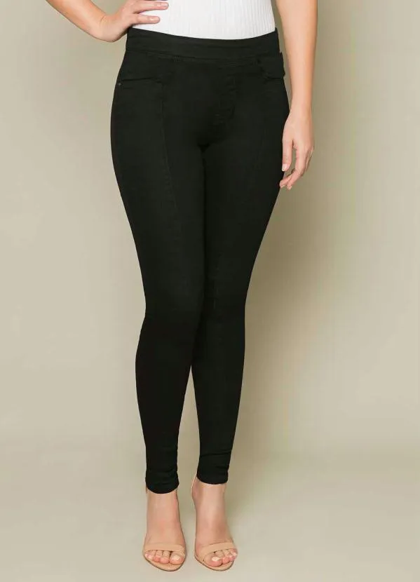 Lunender - Calça Jegging Cintura Média Preto