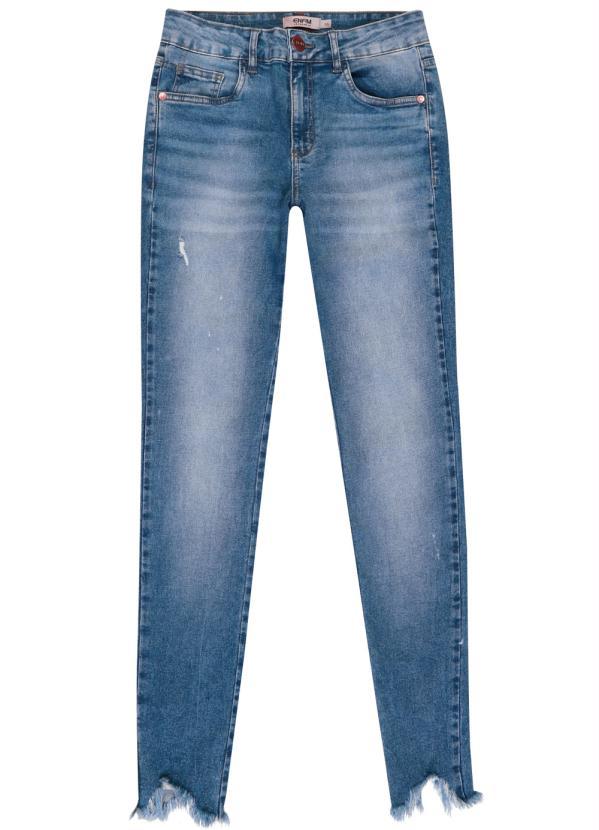 Enfim - Calça Skinny Jeans Cintura Baixa Azul 3