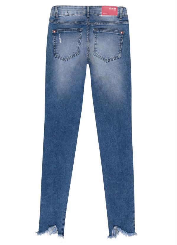 Enfim - Calça Skinny Jeans Cintura Baixa Azul 4