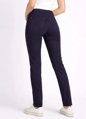 Rovitex - Calça Social Feminina em Bengaline Azul - ROVITEX