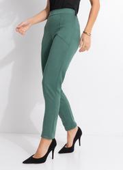 Cal�a Verde em Malha Suede