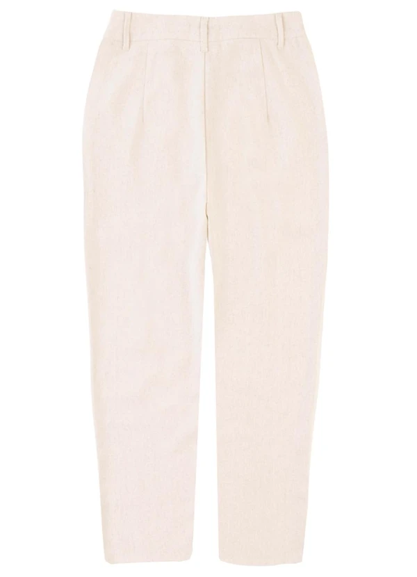 Malwee - Calça Alfaiaria em Viscolinho Off White 4