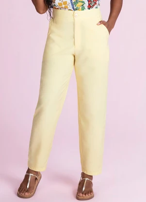 Angel - Calça Alfaiataria Amarelo - ANGEL