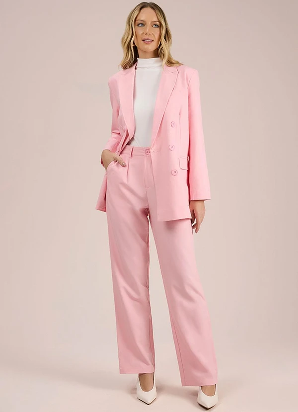 Angel - Calça Alfaiataria Rosa 3