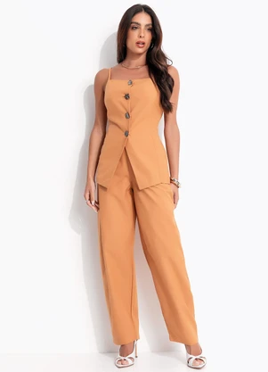 Colcci - Calça Alfaiataria Barril Bege - COLCCI