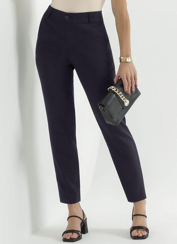 Cativa - Calça Alfaiataria Cintura Alta Preto