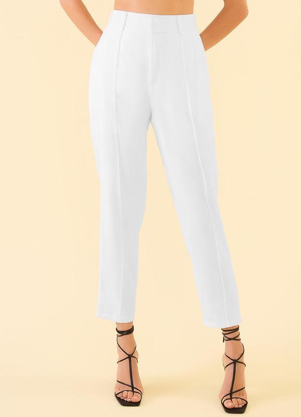 Angel - Calça Alfaiataria Clássica Branco