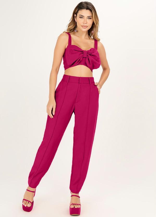 Angel - Calça Alfaiataria Clássica Rosa 3