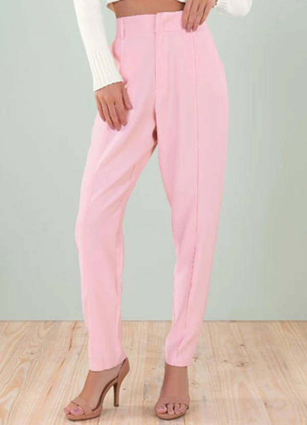Angel - Calça Alfaiataria Classica Rosa