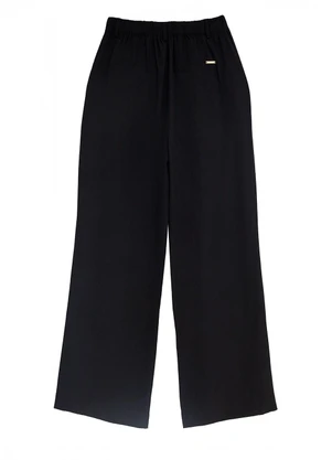 Enfim - Calça Alfaiataria com Pregas Preto - ENFIM