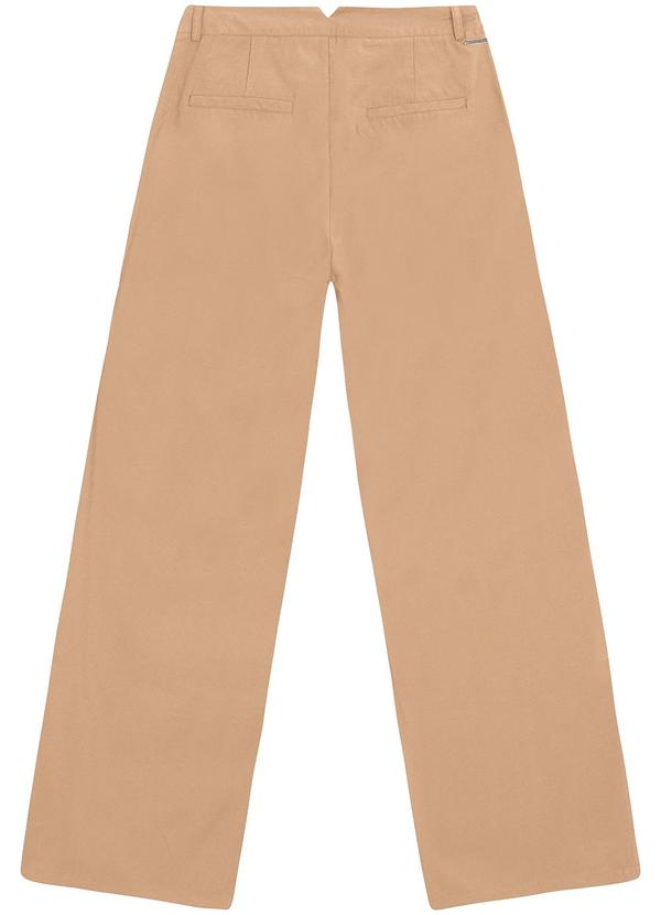 Enfim - Calça Alfaiataria em Liocel com Pregas Bege 5