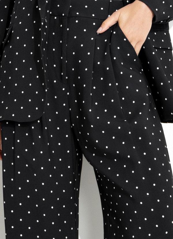 Farm - Calça Alfaiataria Poá Preto 12