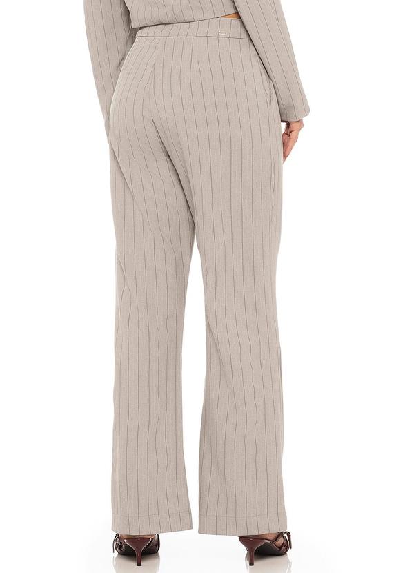 Rafree - Calça Alfaiataria Risca de Giz Cinza 2