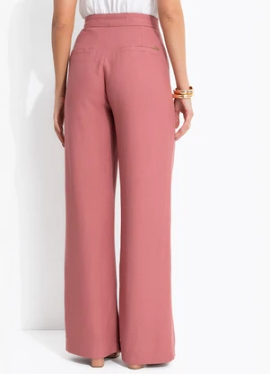 Colcci - Calça Alfaiataria Rosa - COLCCI