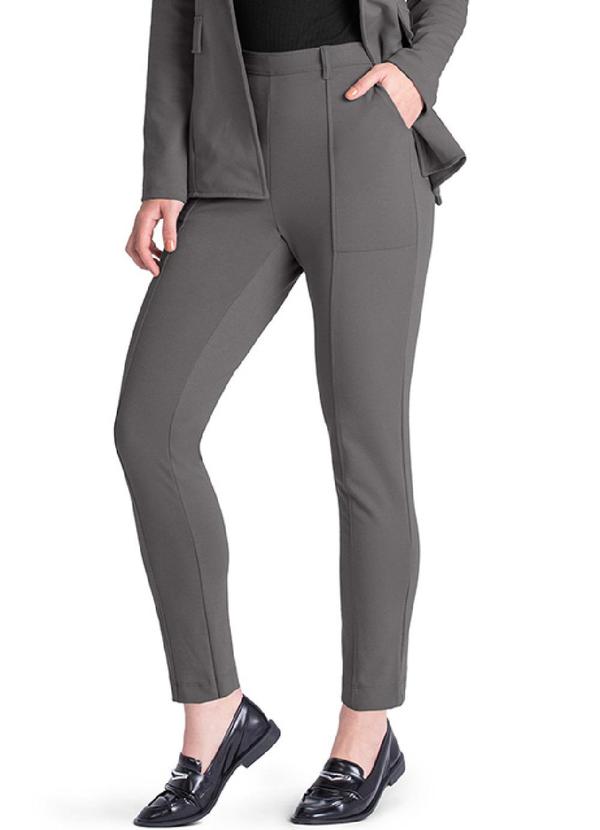 Rezzato - Calça Alfaiataria Skinny Feminino Cinza