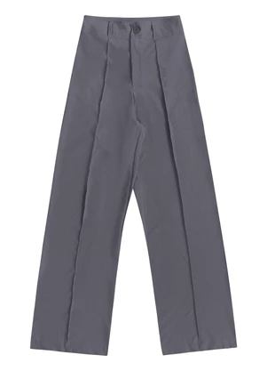 Angel - Calça Alfaiataria Wide Cinza - ANGEL