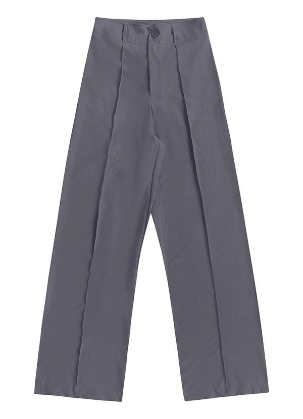 Angel - Calça Alfaiataria Wide Cinza