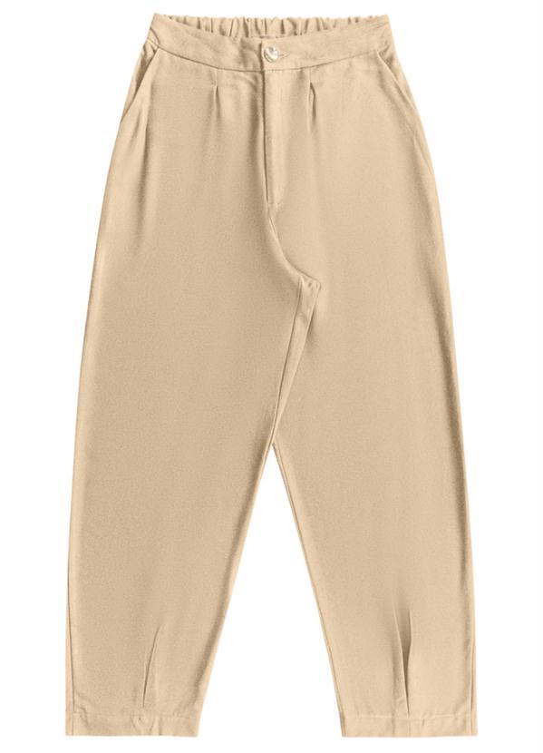 Angel - Calça Baggy Viscose Bege