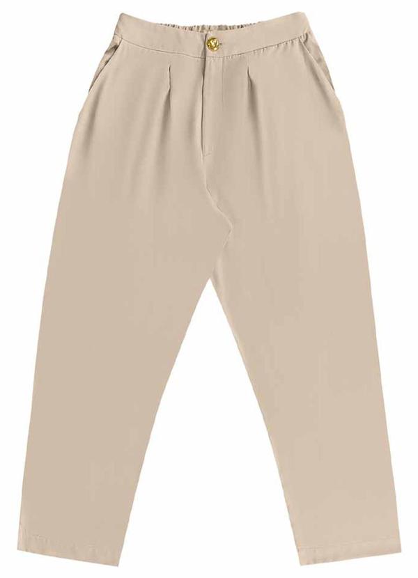 Angel - Calça Baggy Viscose Bege 5