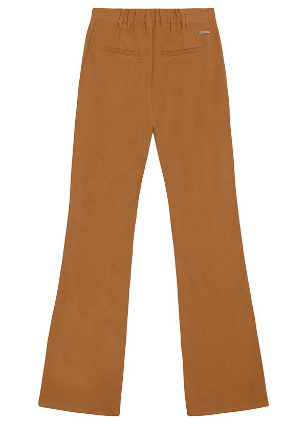Enfim - Calça Bootcut em Crepe Marrom 4