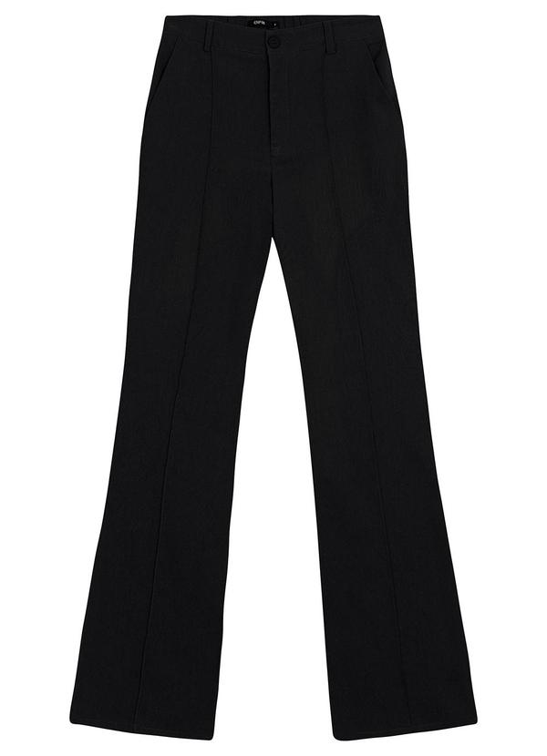 Enfim - Calça Bootcut em Crepe Preto 3