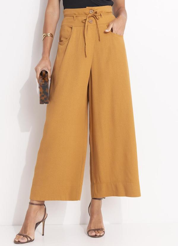Svela - Calça Caramelo em Linho 1