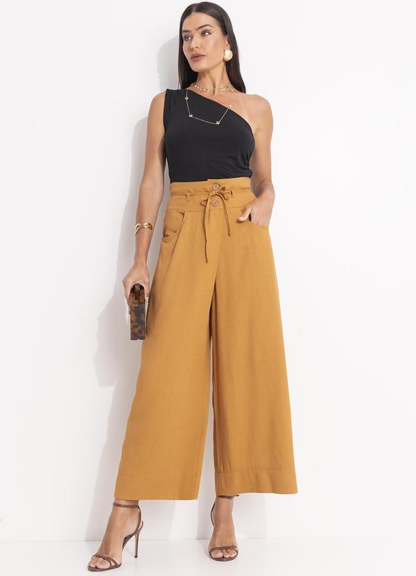 Svela - Calça Caramelo em Linho 3