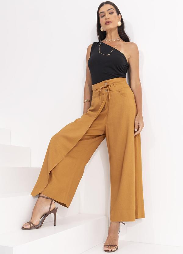Svela - Calça Caramelo em Linho 5
