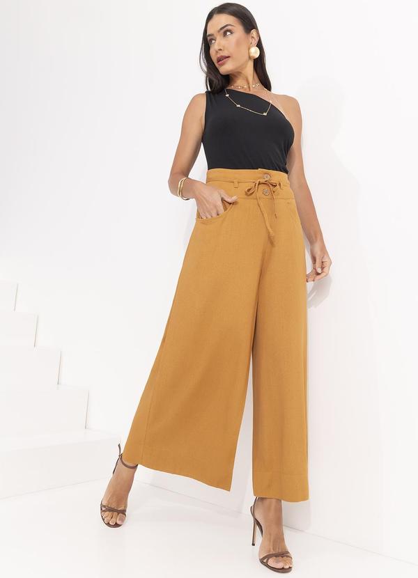 Svela - Calça Caramelo em Linho 6