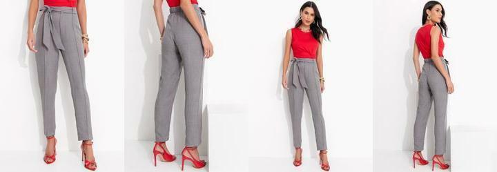 Cala Cinza em Tecido Texturizado