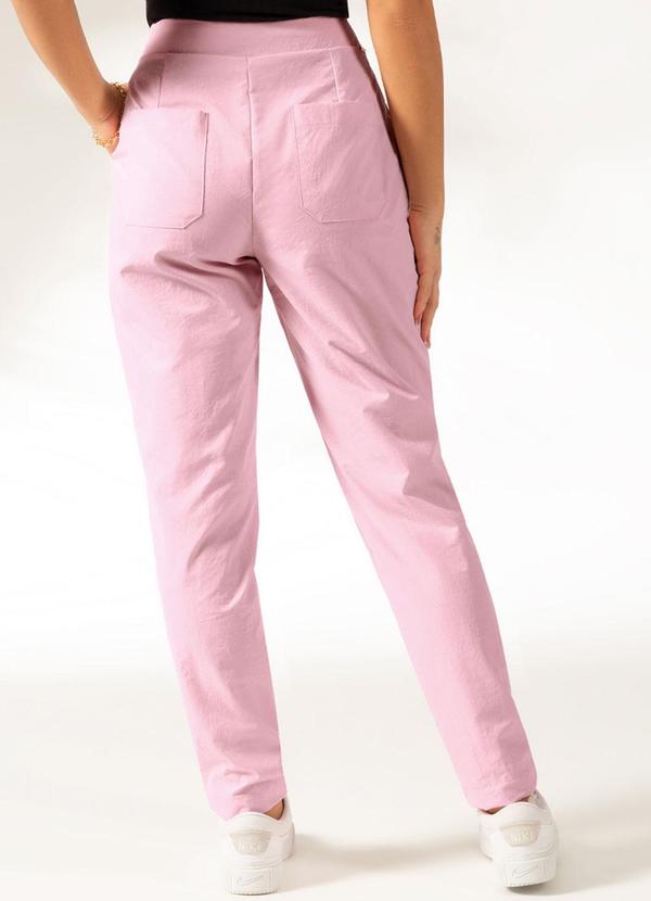 Cativa - Calça de Cintura Alta Elegante Rosa 2