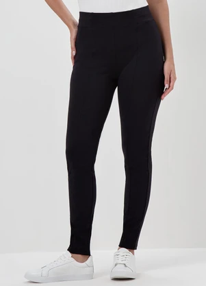 Principessa Calça de Malha Montaria Preto Lunara